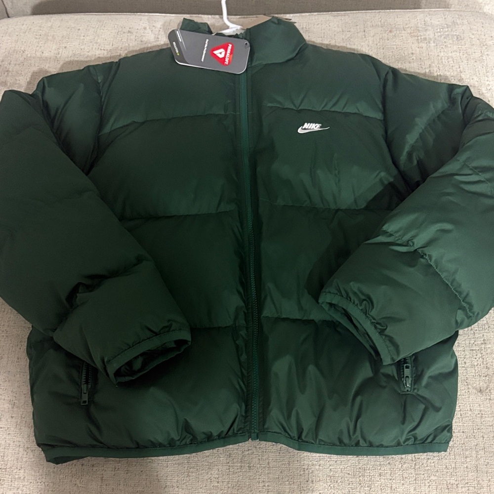 Nike Men's Forest Green Puffer Jacket